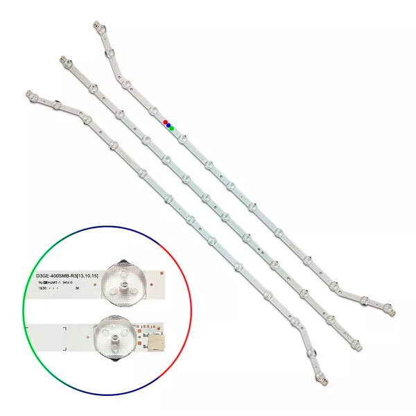 Kit Leds Compatible Samsung 13led Un40eh5000 / Un40eh5000f - Reforzado en Aluminio.