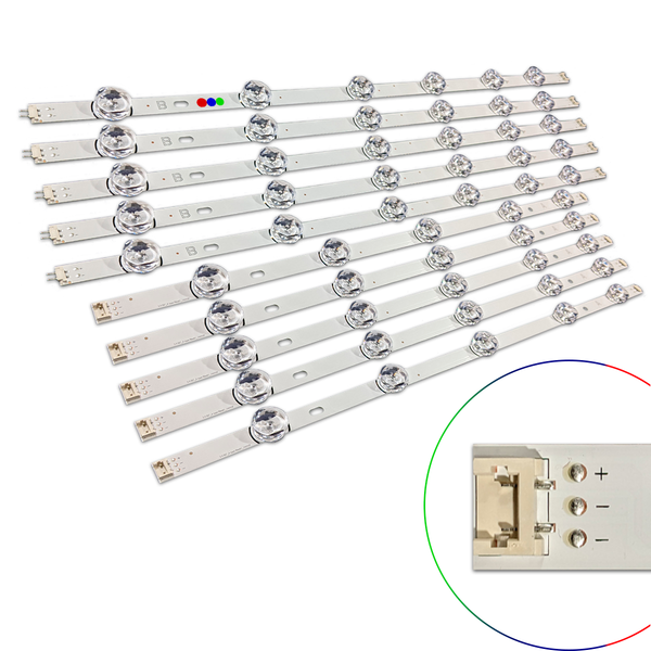 Kit Leds Compatible LG 55lb5550-uy / 55lb5550 - Reforzado en Aluminio.