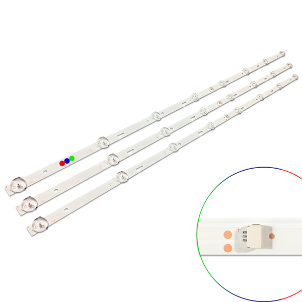 Kit Leds Compatible Hkpro Hkp43f16 (3t8led) - Reforzado en Aluminio.