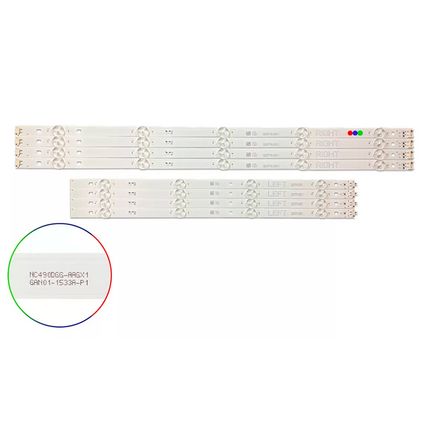 Kit Leds Compatible LG 49lk5750pua / 49lk5750 (8tiras) - Reforzado en Aluminio.