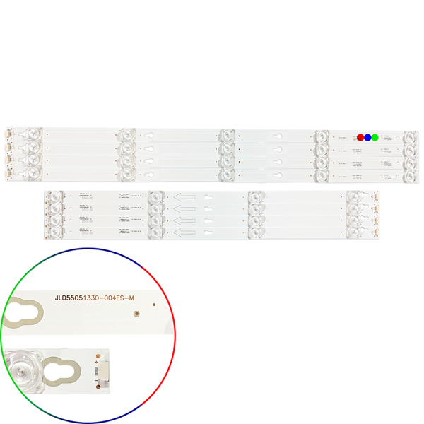 Kit Leds Compatible Tcl 55s401 / 55s405 / 55s412 / 55s4900 - Aluminio, Nuevo.