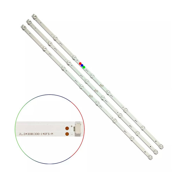 Kit Leds Compatible Hkpro Hkp43sm7 (3t8led) - Aluminio, Nuevo.