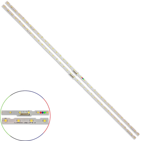 Kit Leds Compatible Samsung Un49ru7300 / Un49ru7300f (38led) - Reforzado en Aluminio.