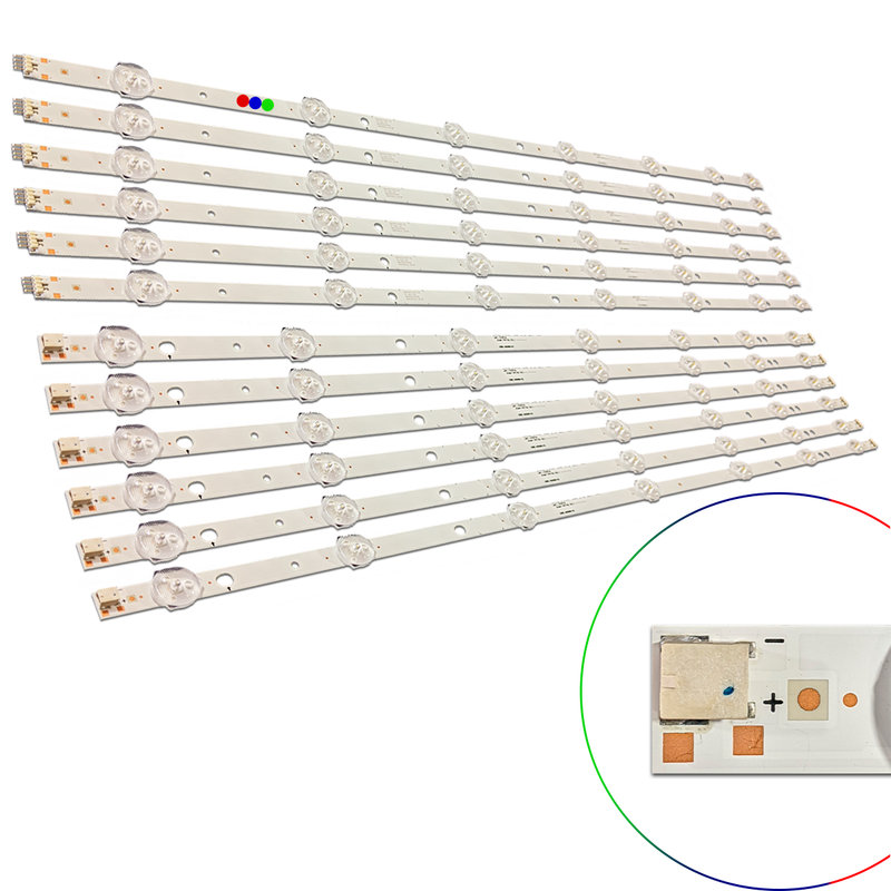 Kit Leds Compatible Samsung Un60h6103 / Un60h6103af (12T) - Aluminio, Nuevo.