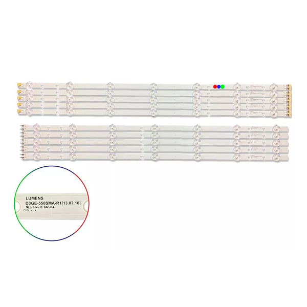 Kit Leds Compatible Samsung Un55j620 /un55j620daf R - Aluminio, Nuevo.