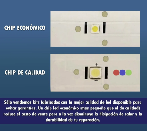 Kit Leds Compatible Vizio D50-d1 (12tiras 6leds) - Aluminio, Nuevo